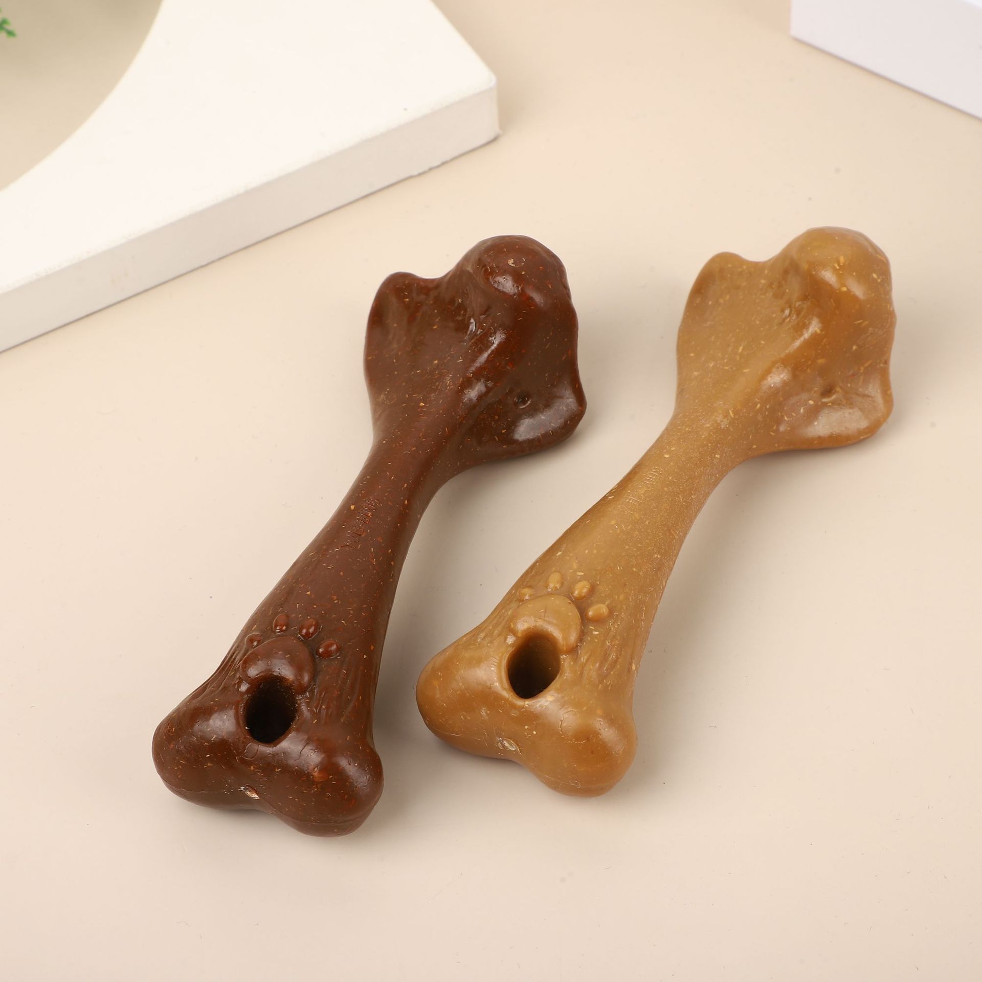 Teeth Cleaning Dog Chew Bone - ของเล่นเคี้ยวรูปกระดูกขนาดใหญ่สำหรับสัตว์เลี้ยง ช่วยทำความสะอาดฟัน ทนทานต่อการกัด เหมาะสำหรับสุนัข