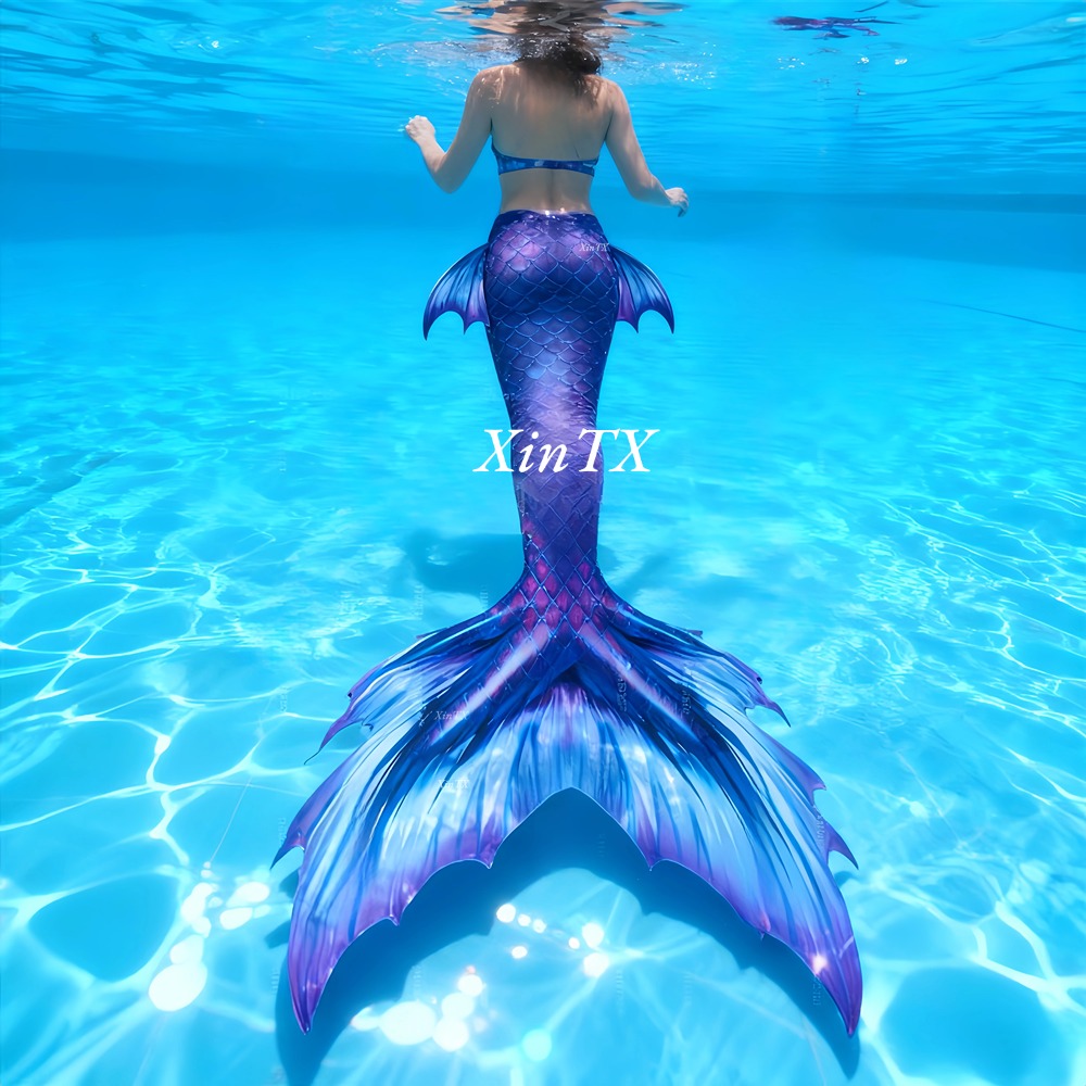 Aquarium - หางนางเงือกมืออาชีพสำหรับการว่ายน้ำ ชุดคอสเพลย์สำหรับทุกเพศ ชุดการแสดงในตู้ปลา ยืดหยุ่นและสวมใส่สบาย