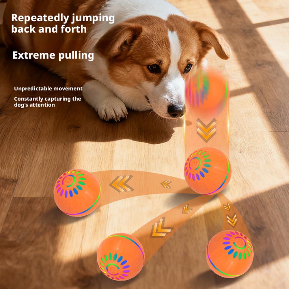 Automatic Moving Dog Ball - ลูกบอลของเล่นสุนัขอัจฉริยะ แบบอัตโนมัติ โต้ตอบได้ ใช้ไฟฟ้า ชาร์จผ่าน USB