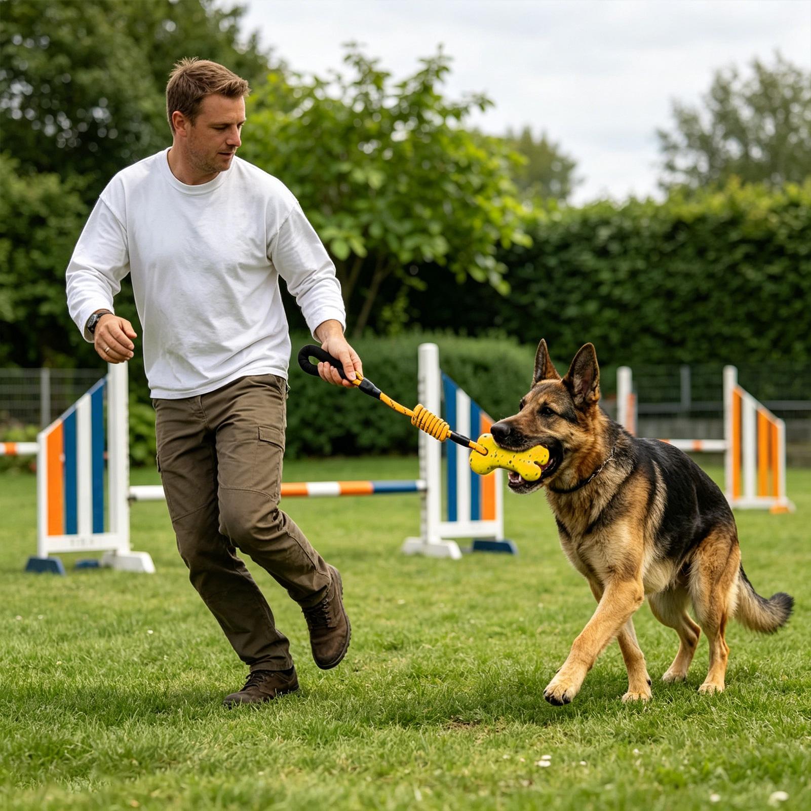 Dog Rope Toy Aggressive Chewers - ของเล่นเชือกกัดแทะสำหรับสุนัข มีหูจับ ทนทาน สำหรับสุนัขพันธุ์เล็ก กลาง ใหญ่