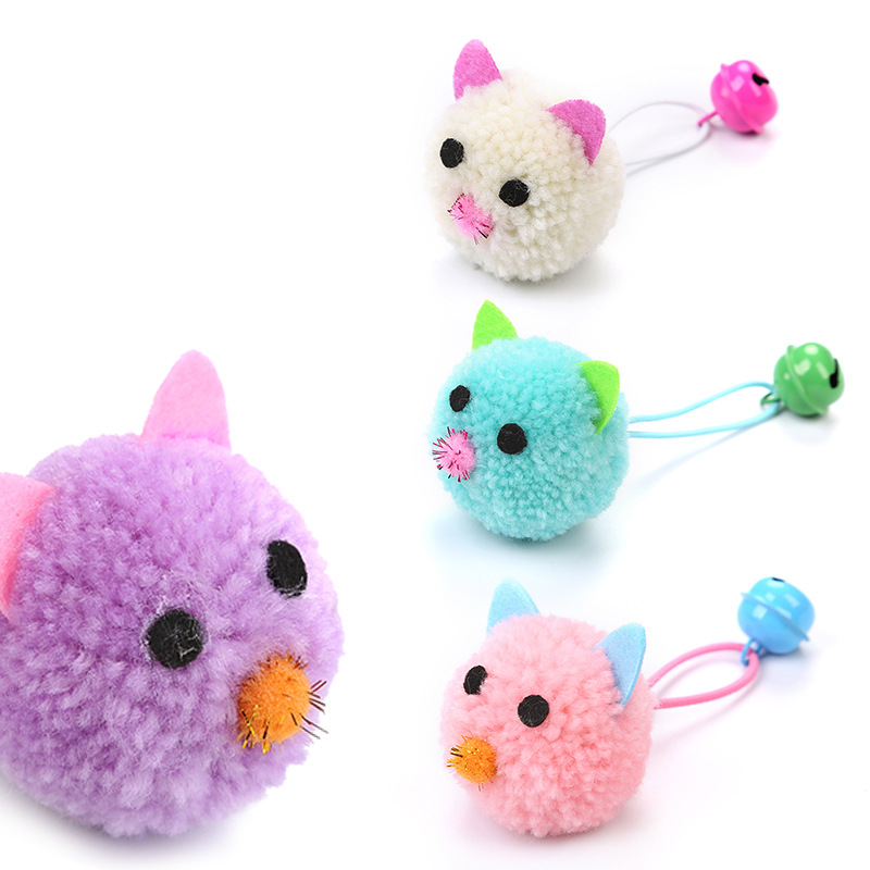 Catnip Interactive Plush Mouse - ของเล่นแมวรูปหนูแบบใหม่พร้อมกระดิ่ง - ของเล่นแมวแบบมีแคทนิปเล่นเองได้สำหรับลูกแมวและแมวโต ช่วยลดความเบื่อหน่าย