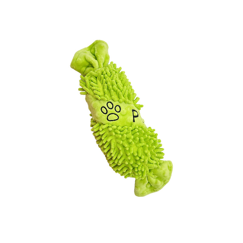 Indestructible Dog Chew Toy - ของเล่นตุ๊กตาสัตว์เลี้ยงมีเสียง, ของเล่นสุนัขแบบเคี้ยวมีเสียง, ของเล่นสัตว์เลี้ยงรูปขนมหวานที่ทนทานสำหรับสุนัข