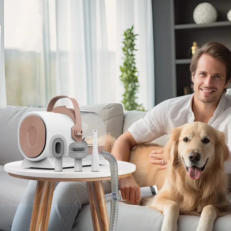 Pet Grooming - เครื่องตัดขนสัตว์เลี้ยงไฟฟ้าแบบดูดขน สำหรับขนแมว อุปกรณ์กรูมมิ่งอเนกประสงค์