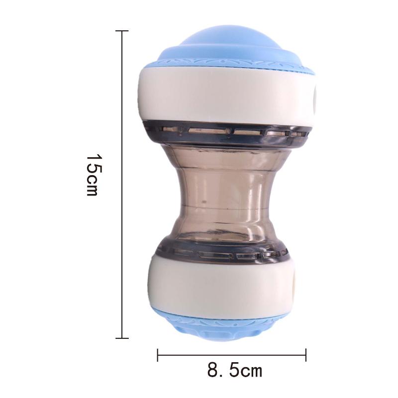 Rubber Treat Dispensing Dog Toy - ลูกบอลเคี้ยวเพื่อสุขภาพ 1 ชิ้น เหมาะสำหรับสุนัขทุกสายพันธุ์ ของเล่นบอลกลิ้งใส่อาหาร ของเล่นฝึกสมองสุนัข