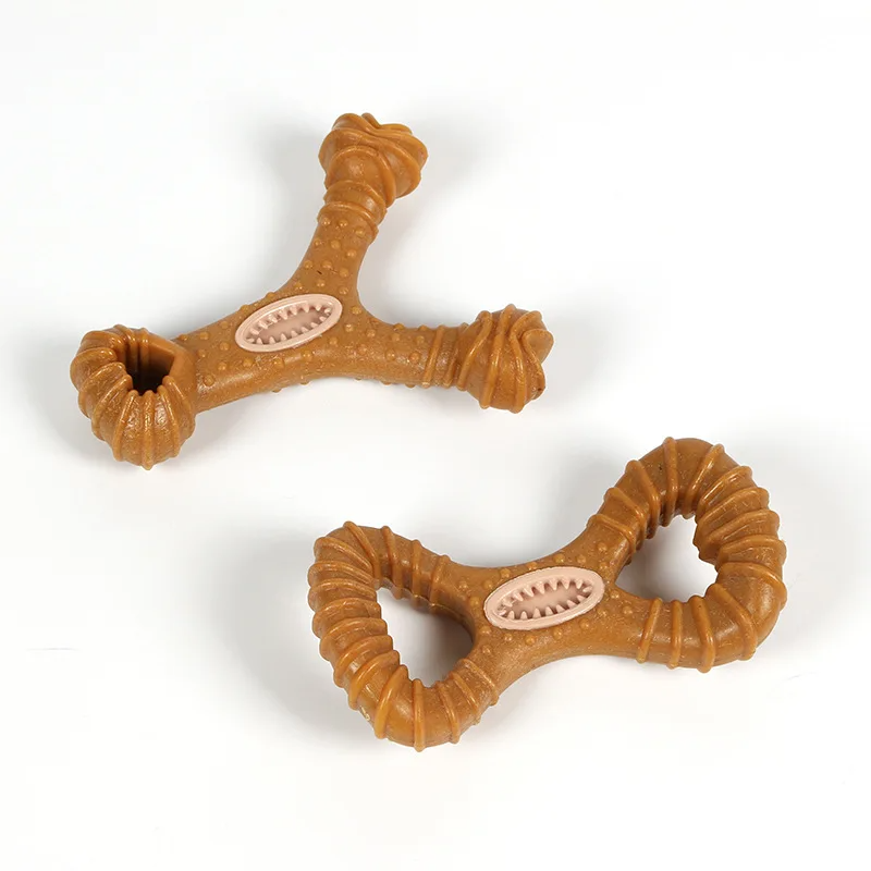 Indestructible Dog Chew Toy - ของเล่นไม้สำหรับสุนัขพันธุ์ใหญ่ขนาด 15 ซม. ใหม่ ของเล่นกัดทำความสะอาดฟันแบบอินเทอร์แอคทีฟ ทนทาน