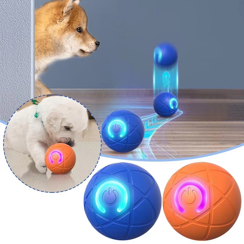 Automatic Moving Dog Ball - ของเล่นสุนัข Ball Interactive Rolling Ball Auto