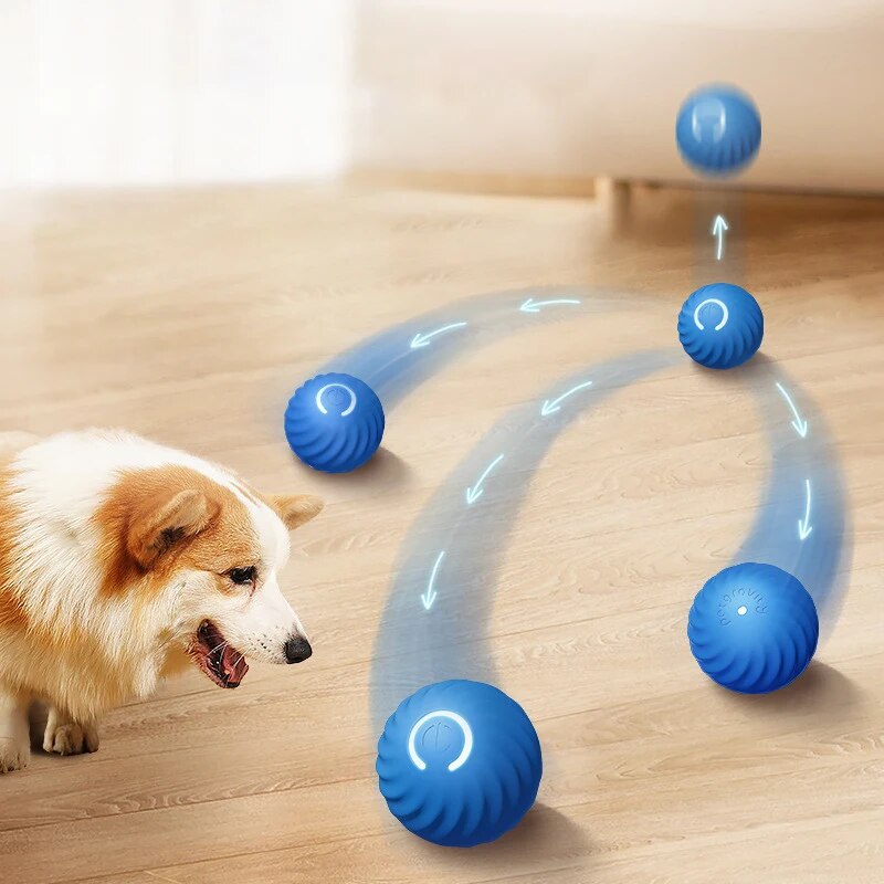 Suction Cup Dog Tug Toy - ของเล่นสุนัขอัจฉริยะแรงโน้มถ่วงลูกกระโดดชาร์จกัด Rolling Ball แมวและสุนัข Chase Interactive