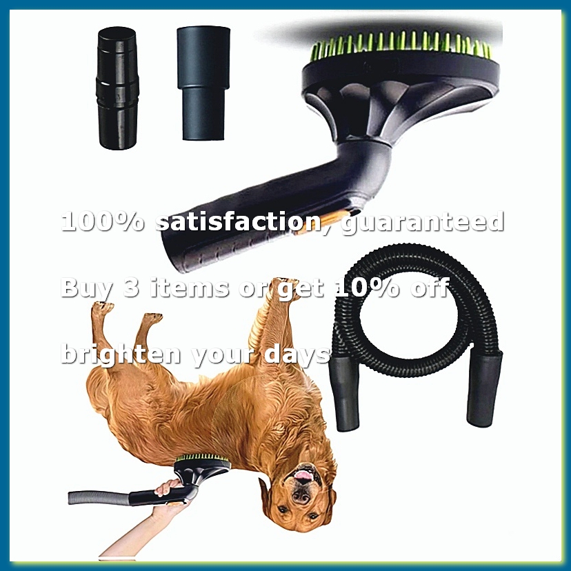 Pet Grooming - ชุดอุปกรณ์หัวดูดฝุ่นสำหรับกำจัดขนสัตว์เลี้ยง - เครื่องมือดูดฝุ่นสำหรับกรูมมิ่งสัตว์เลี้ยง เครื่องมือนวดสัตว์เลี้ยง สายยางพร้อมอะแดปเตอร์ขนาด 32/35