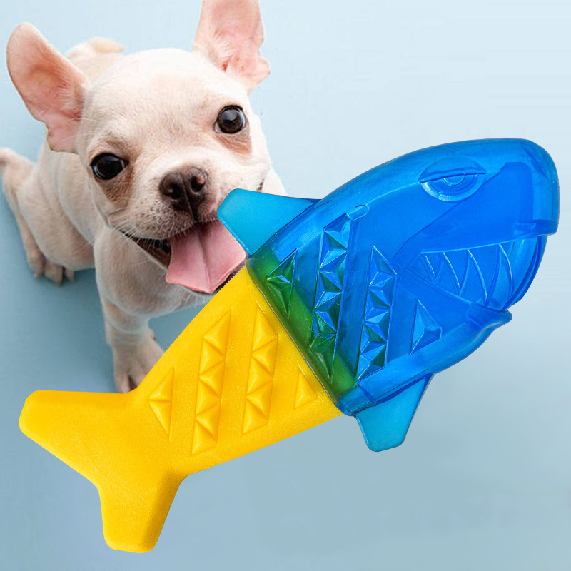 Teeth Cleaning Dog Chew Bone - ของเล่นสุนัขสำหรับฤดูร้อนที่แช่แข็งได้ ของเล่นกัดรูปกระดูกบรรจุน้ำสำหรับสุนัข ทนทานต่อการกัด ช่วยทำความสะอาดฟัน อุปกรณ์สำหรับสัตว์เลี้ยง