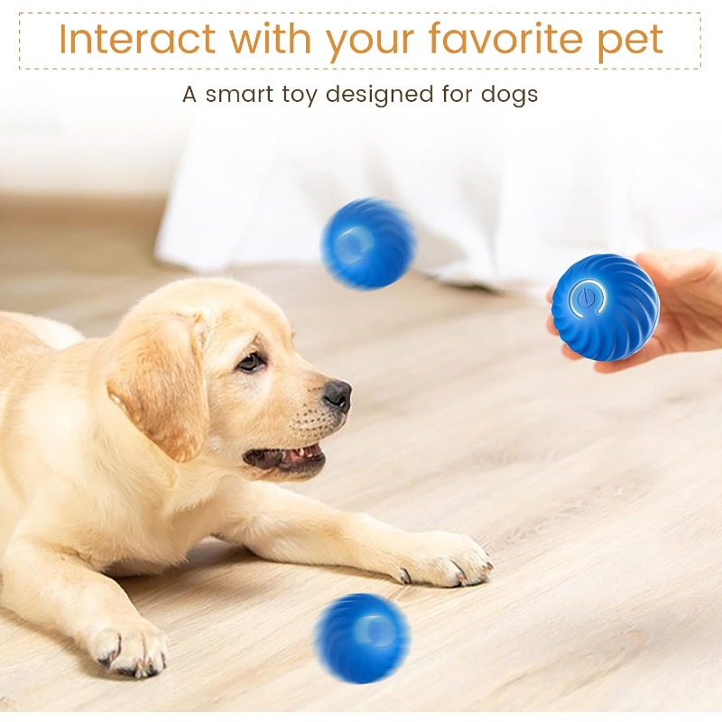 ของเล่นลูกบอลสำหรับสุนัขแบบอิน - Automatic Moving Dog Ball บทวิจารณ์และราคา