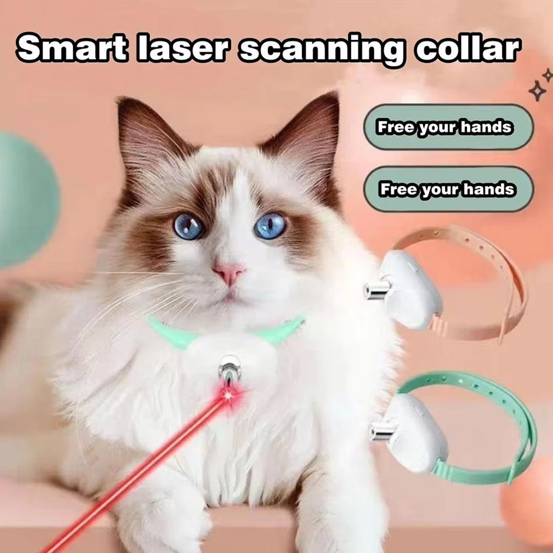 ปลอกคอแมวเลเซอร์ LED อัจฉริยะ  - Laser Pointer Cat Toy Automatic บทวิจารณ์และราคา
