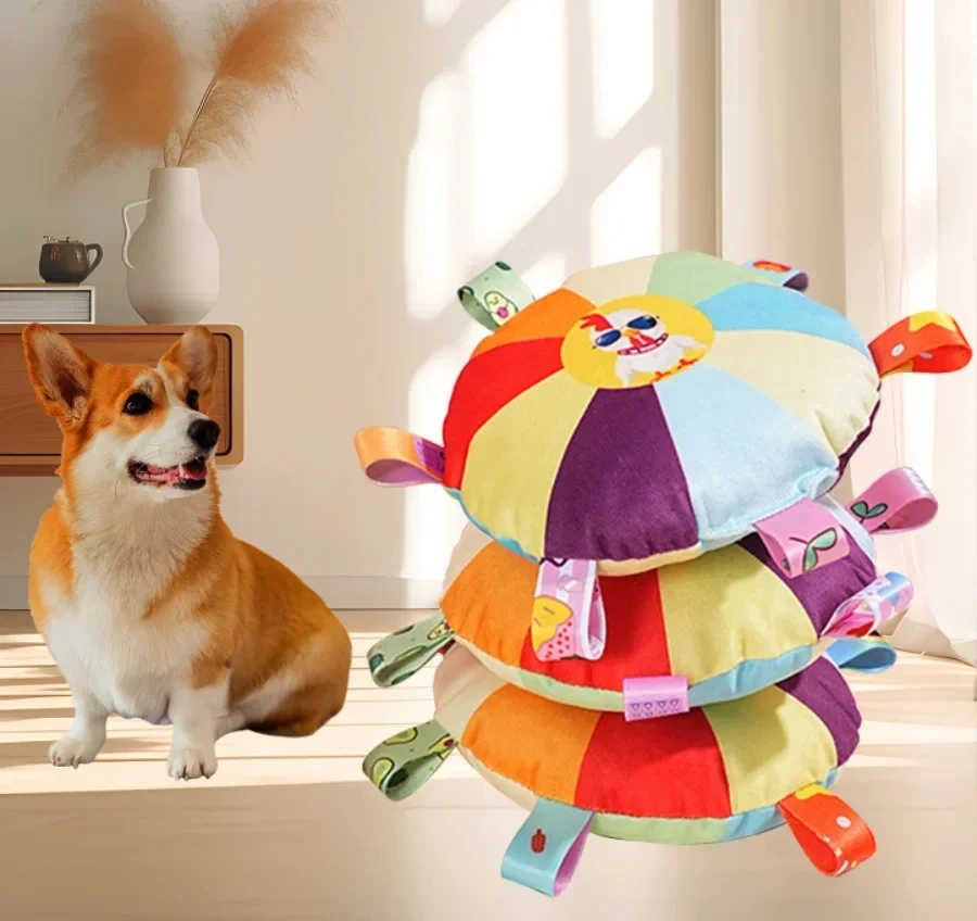 ของเล่นสุนัขแบบตุ๊กตาพร้อมจานร - Flying Disc Dog Training Toy บทวิจารณ์และราคา