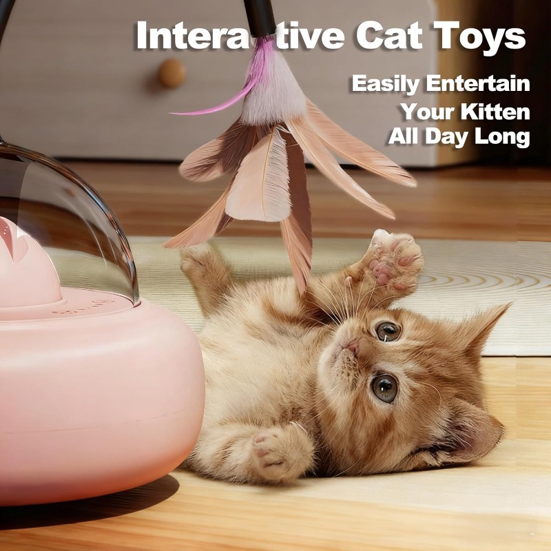 ของเล่นแมวแบบชาร์จได้ 2 in 1 เ - Laser Pointer Cat Toy Automatic บทวิจารณ์และราคา
