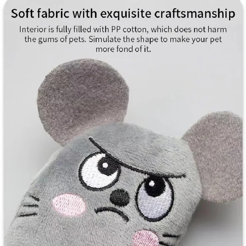 ของเล่นแมวน่ารัก ของเล่นแมวแบบ - Catnip Interactive Plush Mouse บทวิจารณ์และราคา