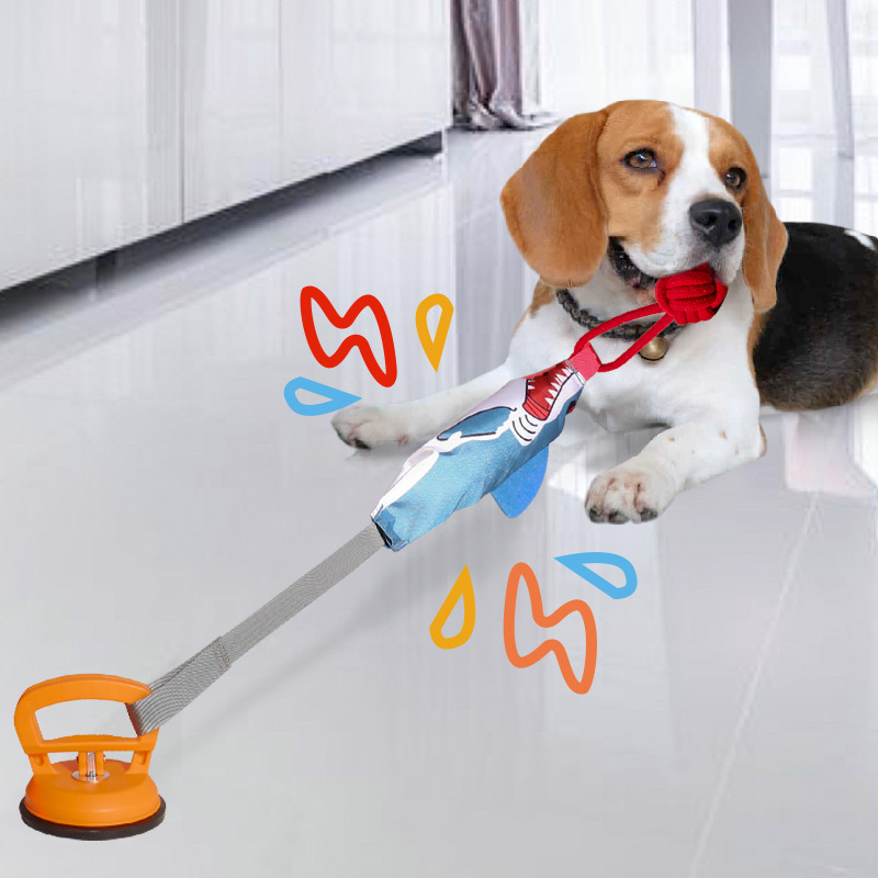 ของเล่นดึงเชือกสำหรับสุนัขแบบถ - Suction Cup Dog Tug Toy บทวิจารณ์และราคา