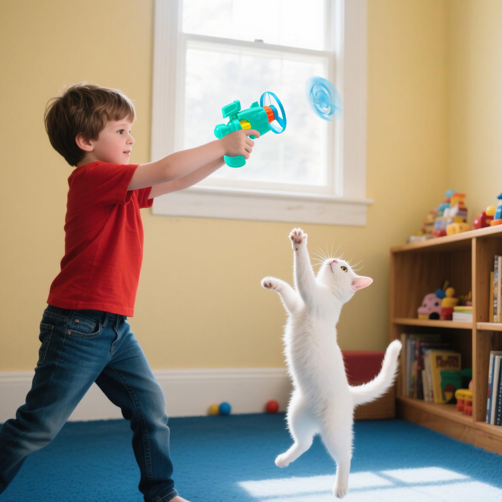 แมว Interactive Flying Saucer  - Flying Disc Dog Training Toy บทวิจารณ์และราคา