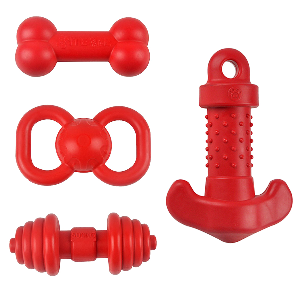 ของเล่นเคี้ยวรูปกระดูก TPR สีแ - Indestructible Dog Chew Toy บทวิจารณ์และราคา