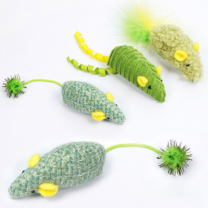 ของเล่นแมวตุ๊กตาหนูเหมือนจริง  - Catnip Interactive Plush Mouse บทวิจารณ์และราคา