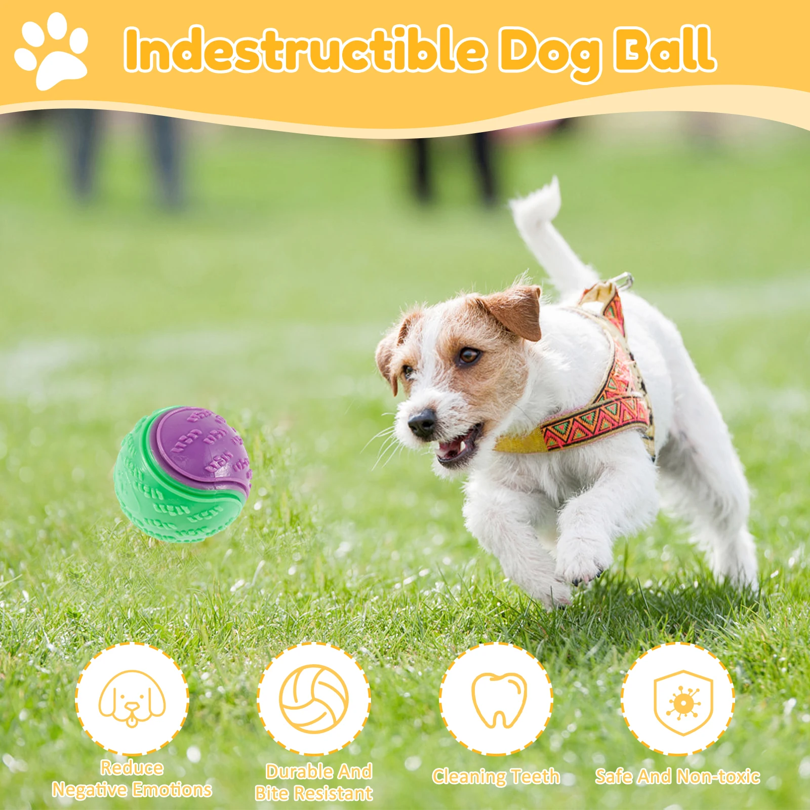 6/12Pcs สุนัข Squeaky Balls ขอ - Interactive Squeaky Plush Dog Toy บทวิจารณ์และราคา