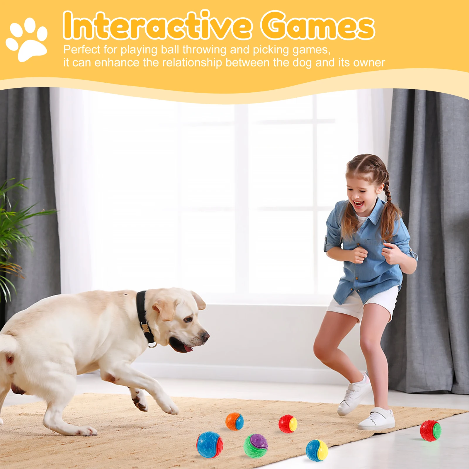 6/12Pcs สุนัข Squeaky Balls ขอ - Interactive Squeaky Plush Dog Toy บทวิจารณ์และราคา