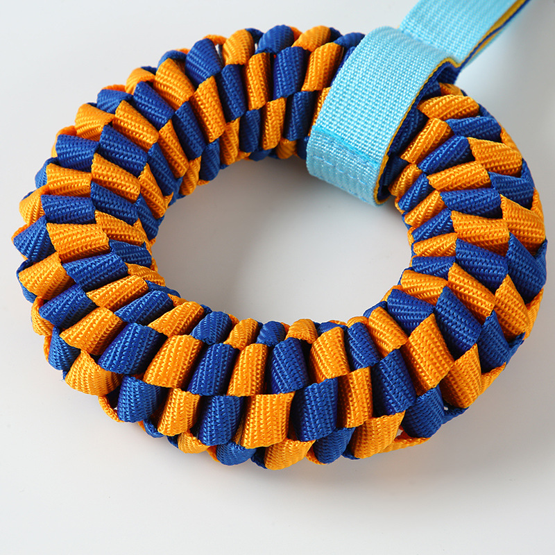 ของเล่นสุนัขแบบโดนัทที่ทนทาน ท - Dog Rope Toy Aggressive Chewers บทวิจารณ์และราคา