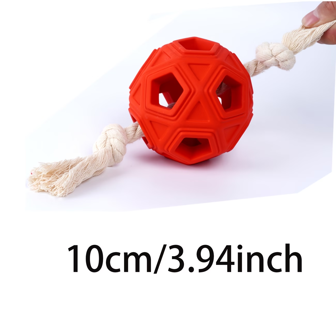 ลูกบอลยางทนทานสำหรับสุนัขพร้อม - Dog Rope Toy Aggressive Chewers บทวิจารณ์และราคา