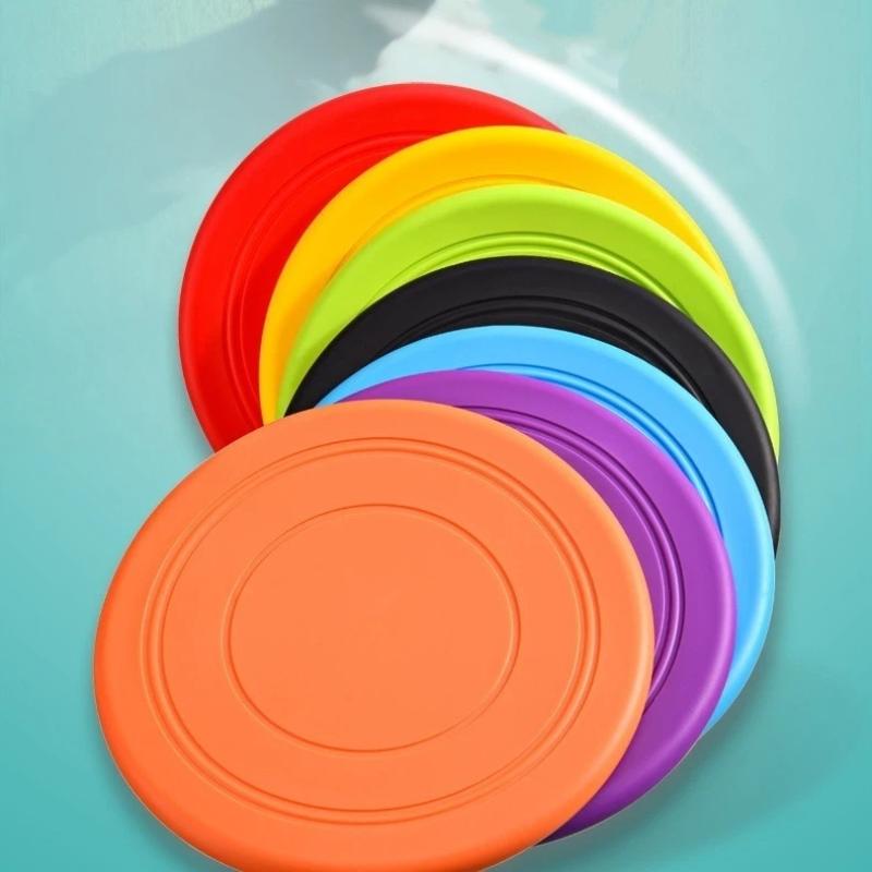 ของเล่นจานบินซิลิโคนสำหรับสุนั - Flying Disc Dog Training Toy บทวิจารณ์และราคา