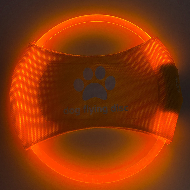 จานร่อนสุนัขแบบมีไฟ LED, ของเล - Flying Disc Dog Training Toy บทวิจารณ์และราคา