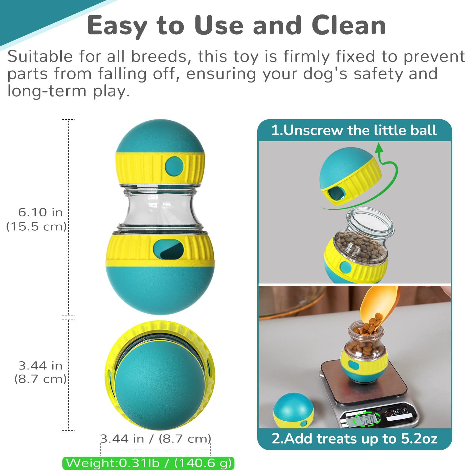 ของเล่นสุนัขและลูกบอลให้อาหารแ - Dog Puzzle Feeder Toy บทวิจารณ์และราคา