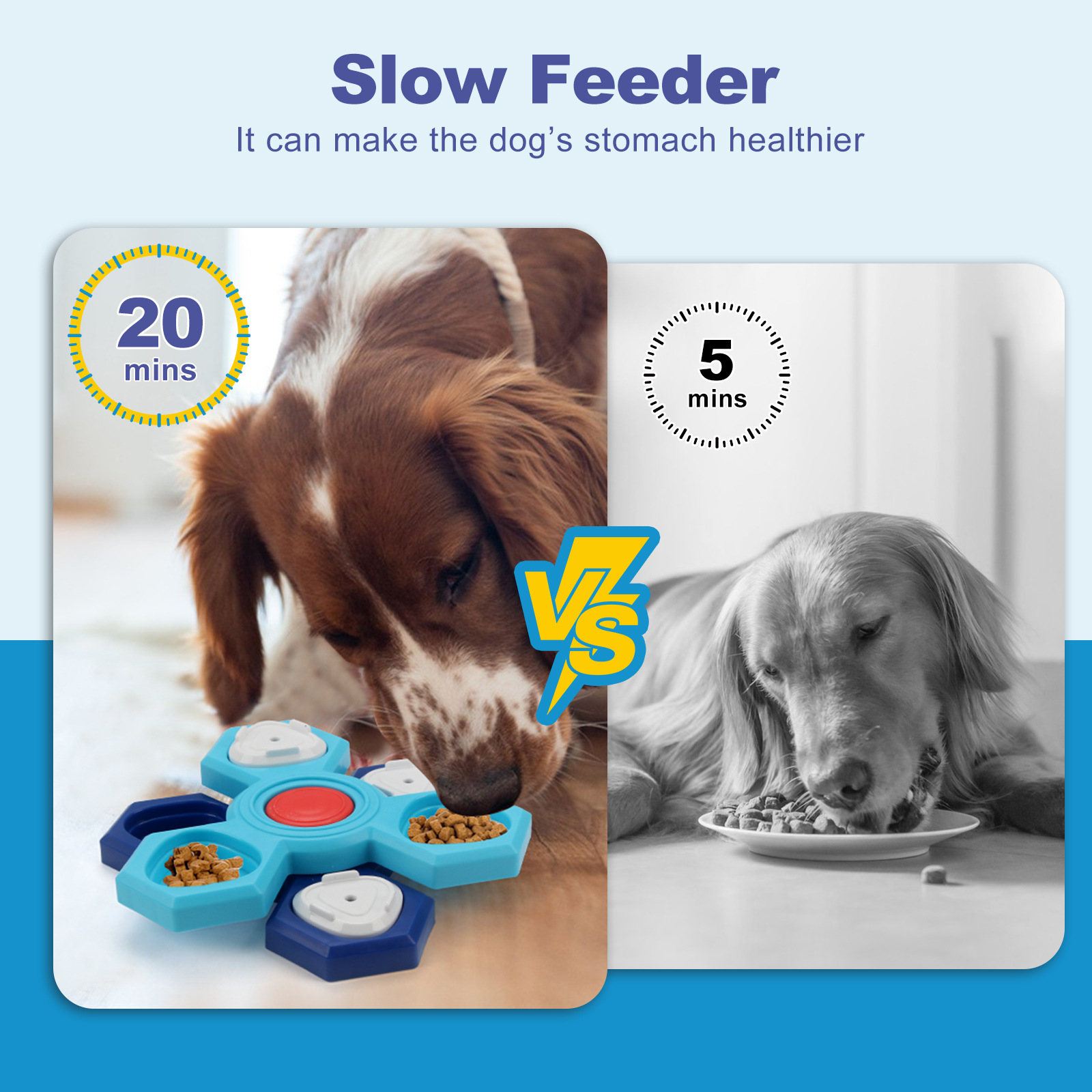 ของเล่นฝึกสุนัข ถาดอาหารแบบช้า - Dog Puzzle Feeder Toy บทวิจารณ์และราคา
