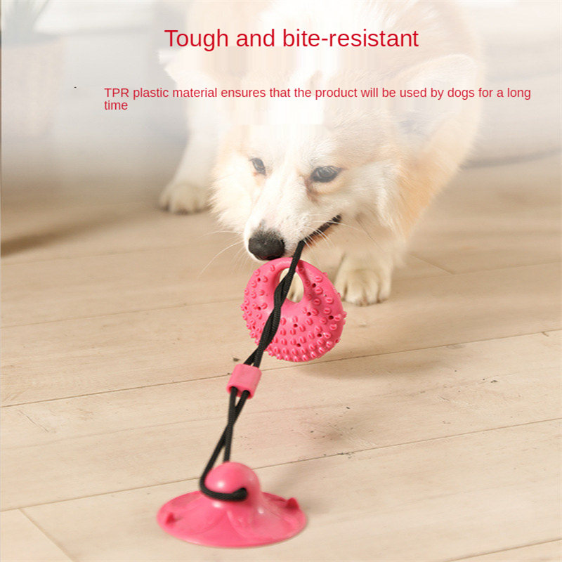 ของเล่นสุนัขถ้วยดูดซิลิโคนลากจ - Suction Cup Dog Tug Toy บทวิจารณ์และราคา