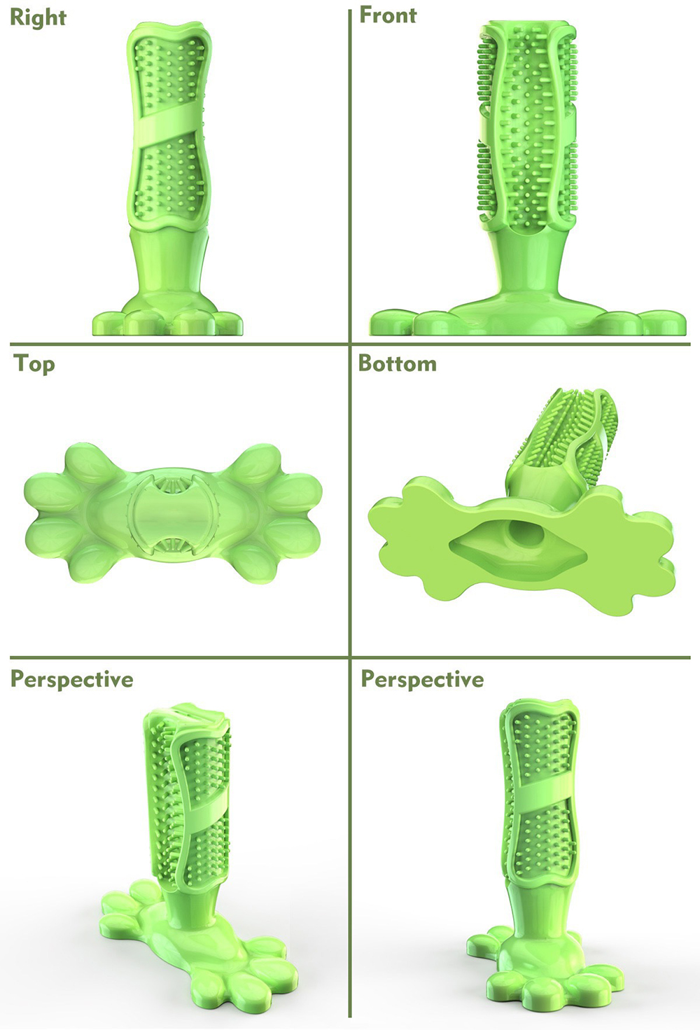 สัตว์เลี้ยงสุนัขแคคตัสยางแบบโต - Rubber Treat Dispensing Dog Toy บทวิจารณ์และราคา