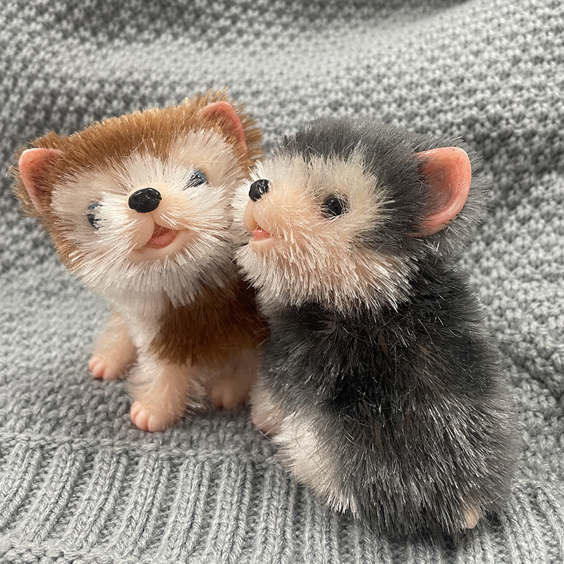ตุ๊กตาสุนัขซิลิโคนขนาด 5 นิ้ว  - Interactive Squeaky Plush Dog Toy บทวิจารณ์และราคา