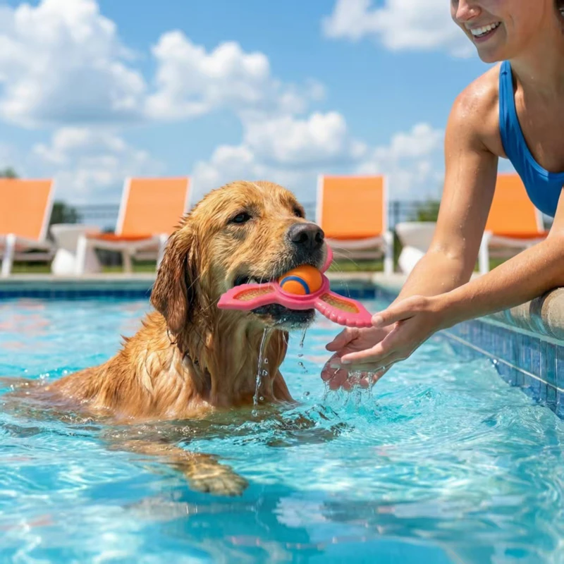 ของเล่นสุนัขแบบลอยน้ำ จานร่อนก - Flying Disc Dog Training Toy บทวิจารณ์และราคา