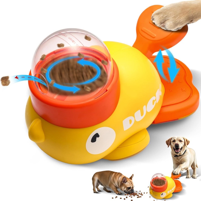 ของเล่นจ่ายขนมแมวรูปเป็ดสีเหลื - Dog Puzzle Feeder Toy บทวิจารณ์และราคา