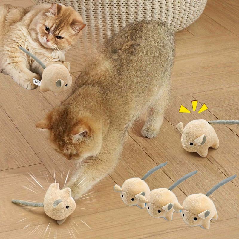 ของเล่นแมวหนูไฟฟ้า แคทนิป ของเ - Catnip Interactive Plush Mouse บทวิจารณ์และราคา