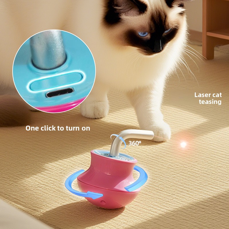 ของเล่นแมวอัตโนมัติ: ไม้ล่อแมว - Laser Pointer Cat Toy Automatic บทวิจารณ์และราคา