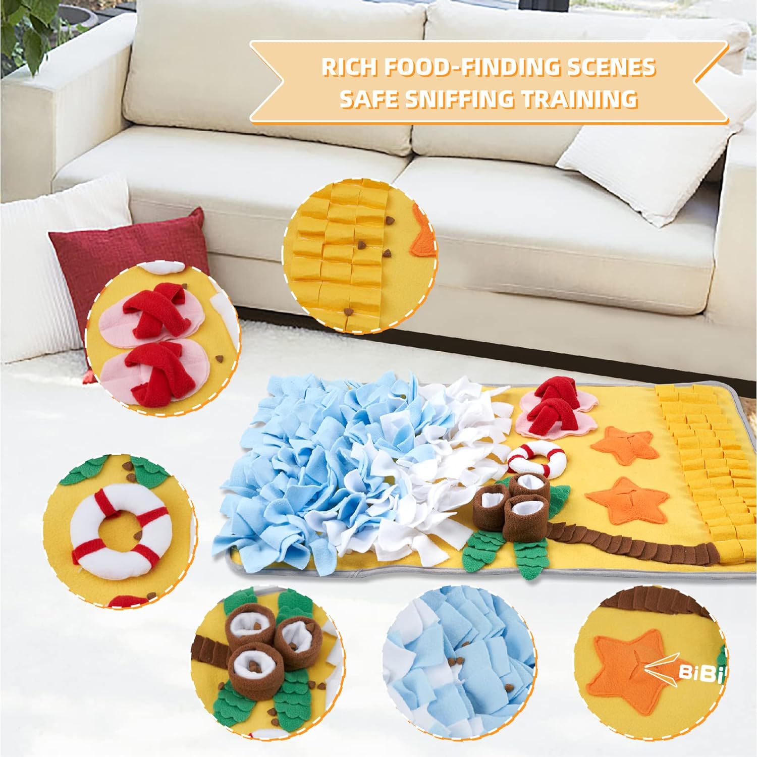 แผ่นรองดมกลิ่นสำหรับสัตว์เลี้ย - Snuffle Mat For Dogs บทวิจารณ์และราคา
