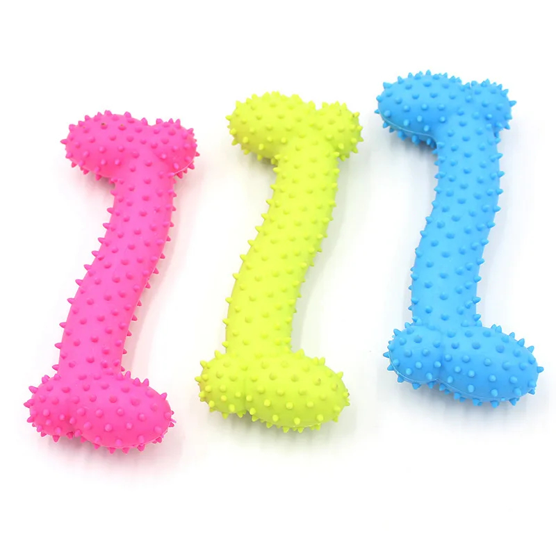 ของเล่นยางรูปกระดูก TPR ทนทานส - Teeth Cleaning Dog Chew Bone บทวิจารณ์และราคา
