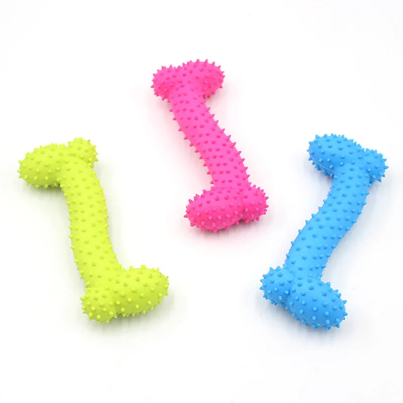 ของเล่นยางรูปกระดูก TPR ทนทานส - Teeth Cleaning Dog Chew Bone บทวิจารณ์และราคา
