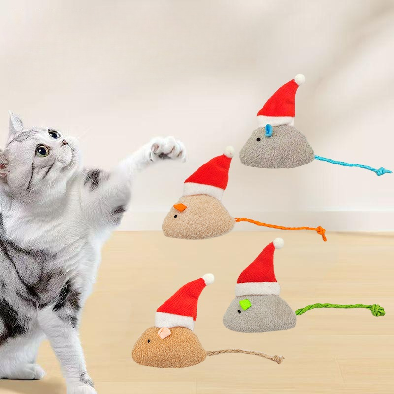 ของเล่นแมวแบบกดเคี้ยว 5 ชิ้น แ - Catnip Interactive Plush Mouse บทวิจารณ์และราคา