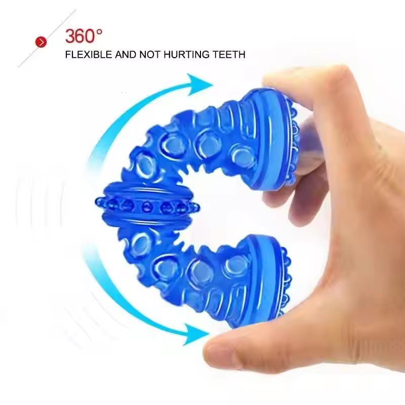 ของเล่นยางสำหรับสุนัขที่มีเสีย - Teeth Cleaning Dog Chew Bone บทวิจารณ์และราคา