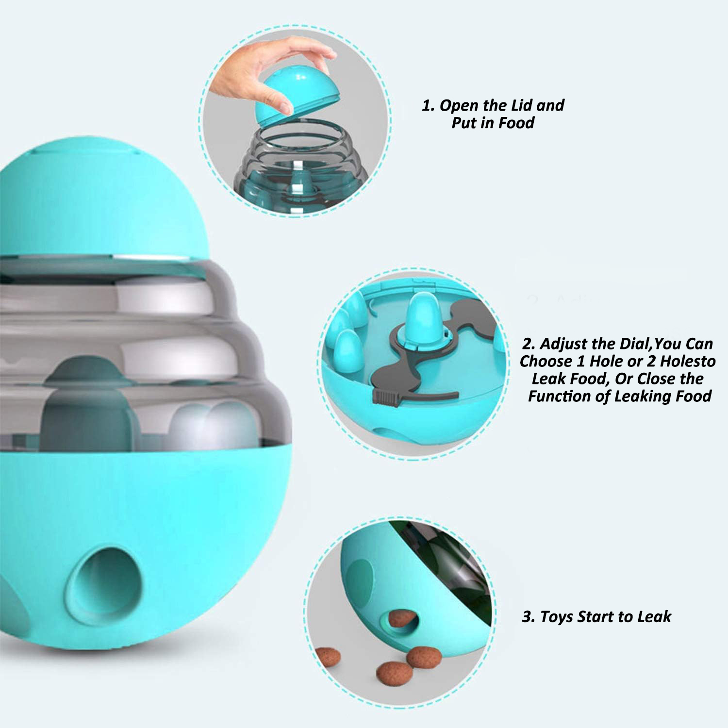 สุนัข Interactive อาหารของเล่น - Dog Puzzle Feeder Toy บทวิจารณ์และราคา