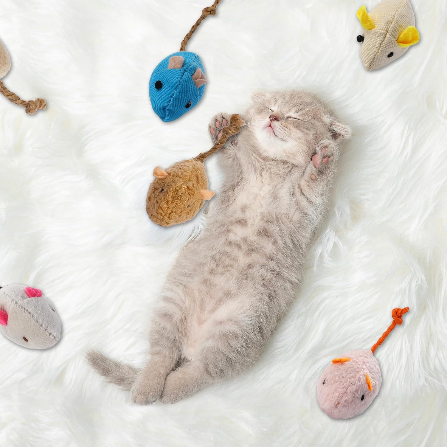 ของเล่นแมวและหนูแบบอินเทอร์แอค - Catnip Interactive Plush Mouse บทวิจารณ์และราคา