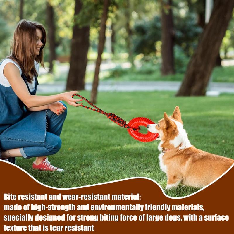 ของเล่น Squeaky สําหรับสุนัข S - Dog Rope Toy Aggressive Chewers บทวิจารณ์และราคา
