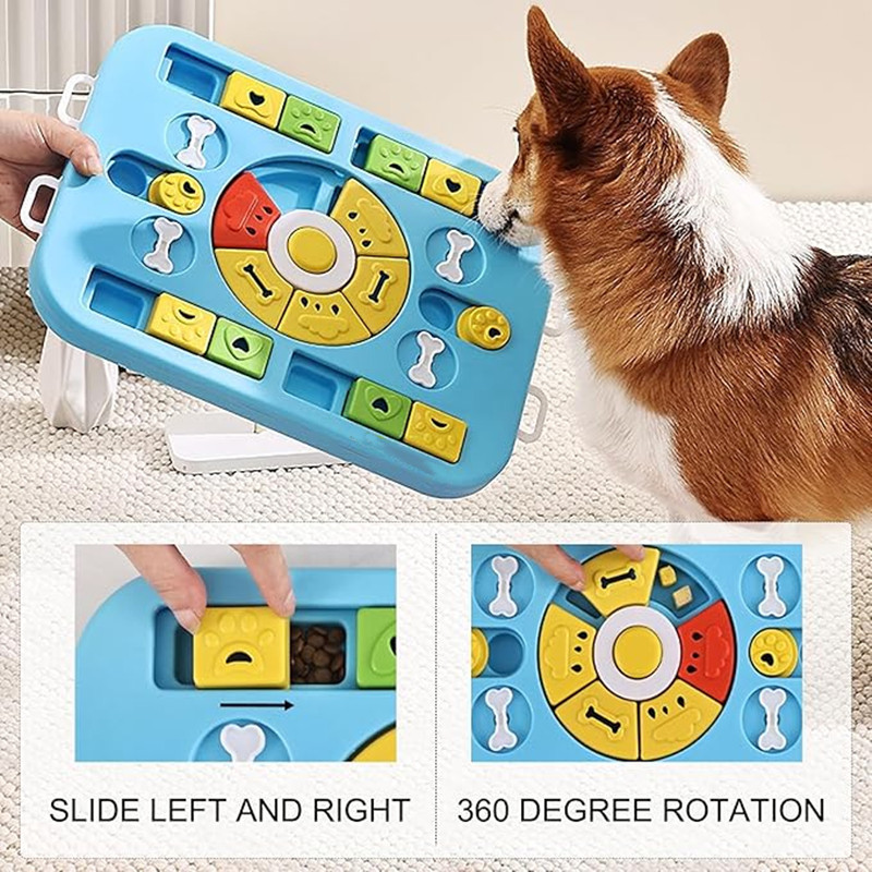 ของเล่นปริศนาสุนัขแบบโต้ตอบสํา - Interactive Squeaky Plush Dog Toy บทวิจารณ์และราคา