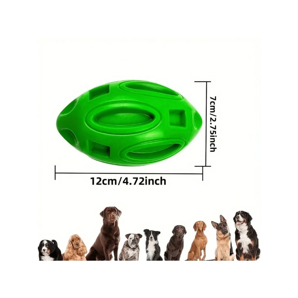 ของเล่นลูกบอลรักบี้สำหรับสุนัข - Interactive Squeaky Plush Dog Toy บทวิจารณ์และราคา