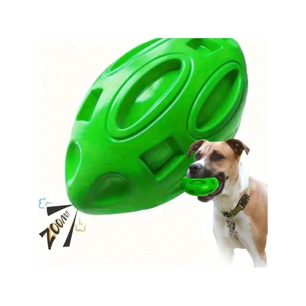 ของเล่นลูกบอลรักบี้สำหรับสุนัข - Interactive Squeaky Plush Dog Toy บทวิจารณ์และราคา