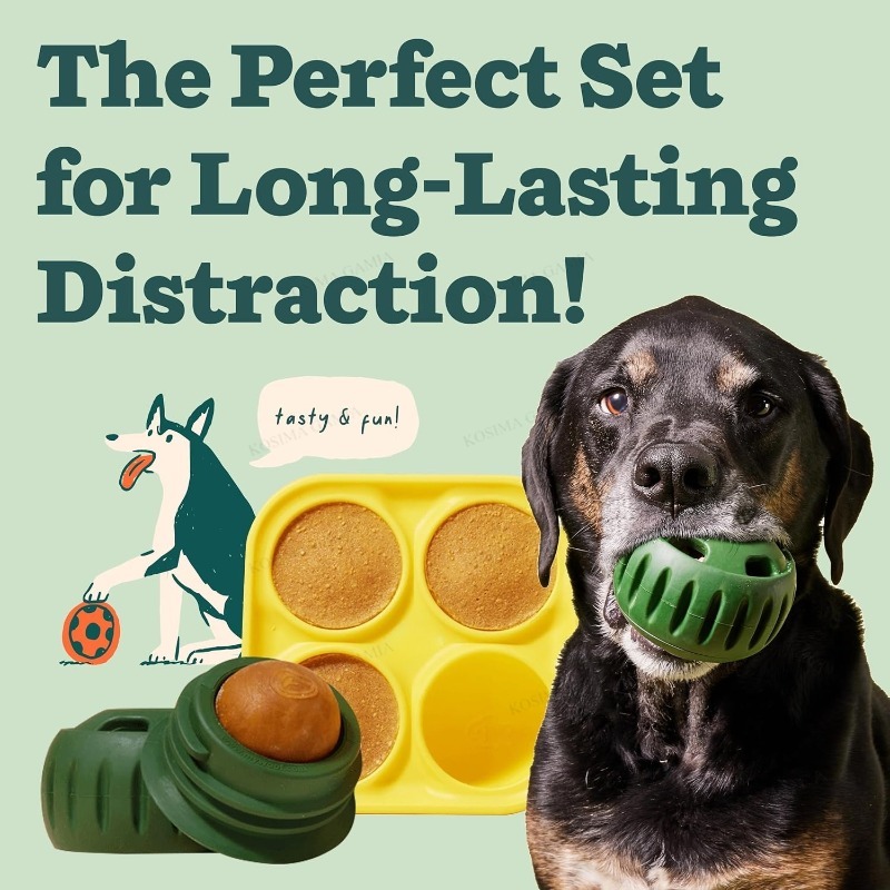 ของเล่นสุนัขแบบลูกบอลยางซิลิโค - Rubber Treat Dispensing Dog Toy บทวิจารณ์และราคา