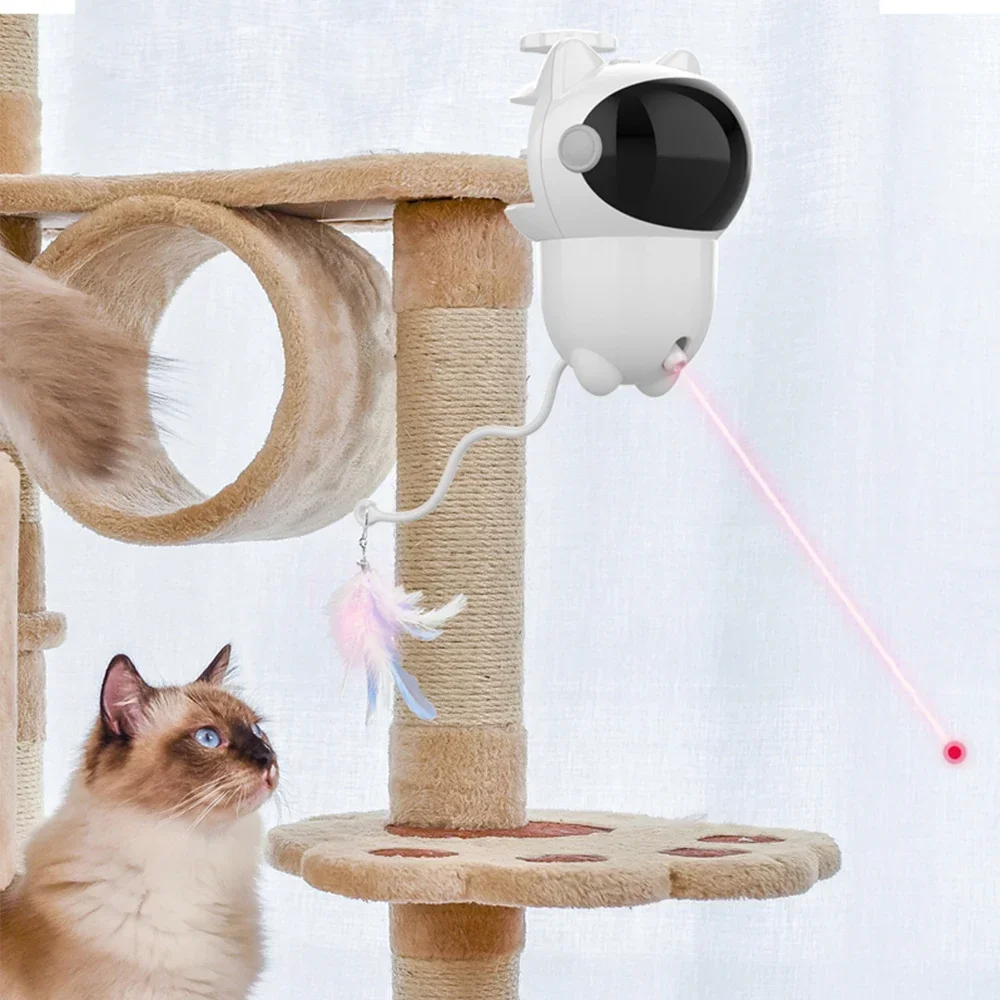ของเล่นเลเซอร์แมวแบบอินเทอร์แอ - Laser Pointer Cat Toy Automatic บทวิจารณ์และราคา